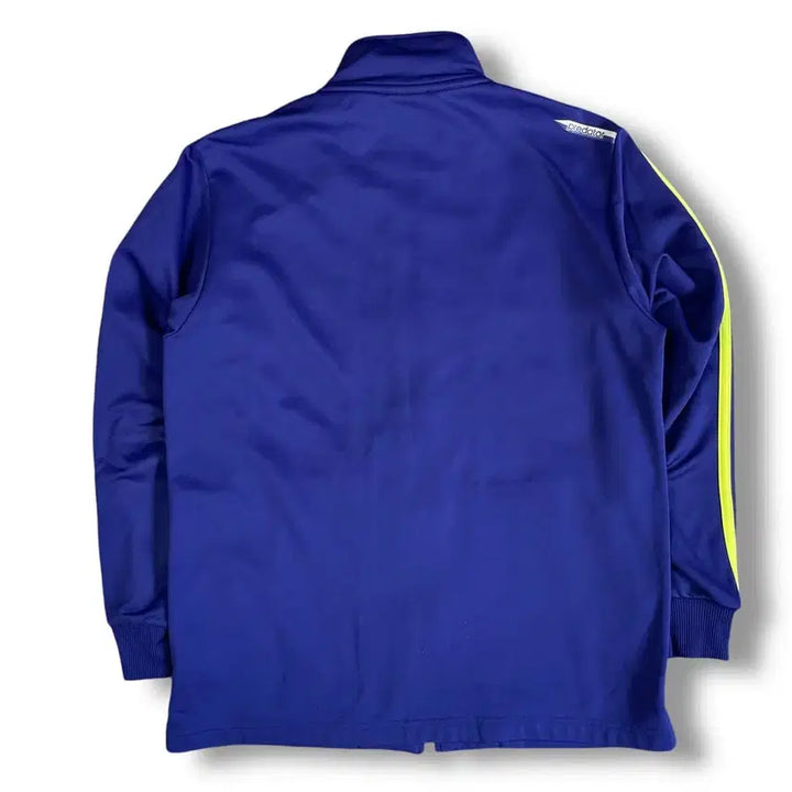 [BUNJANG] Adidas Navy Fluorescent Stripe Fleece Jersey Track Top - Size 95 / 아디다스 네이비 형광삼선 기모 져지 트랙탑 95