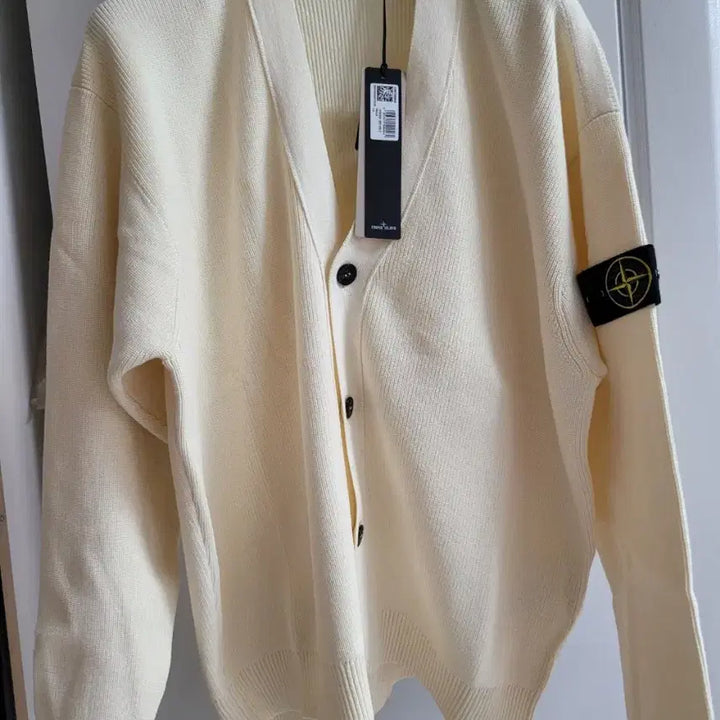 [BUNJANG] Stone Island 26SS Organic Cotton Cardigan Ivory / 새상품 클래식의 진화, 26SS 스톤아일랜드 오가닉 코튼 가디건 아이보리