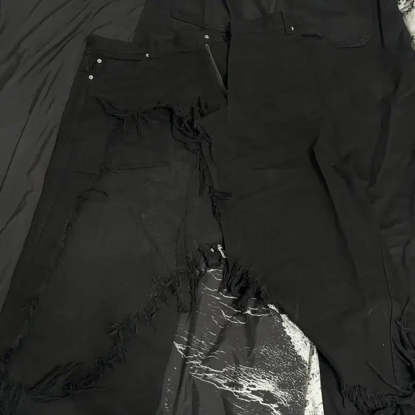 [BUNJANG] Computer Format Skirt Trousers Black / Xl) 컴퓨터 포맷 스커트 트라우져 블랙