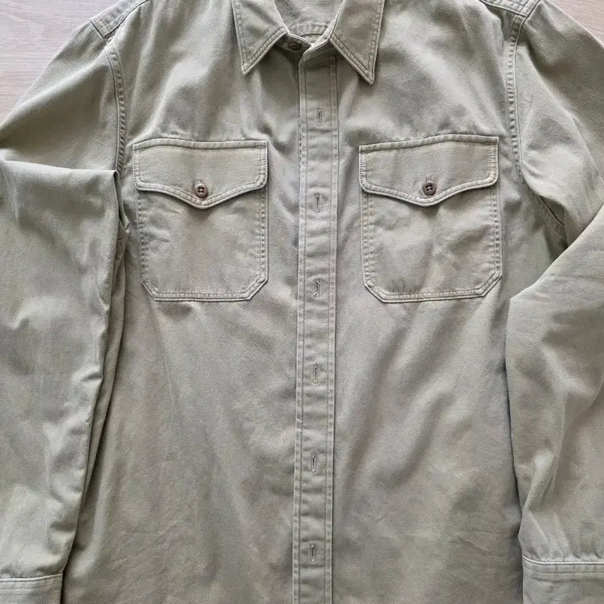 [BUNJANG] RRL Twill Work Shirt (Faded Tan) / RRL 트윌 워크셔츠(페이티드탠색상)