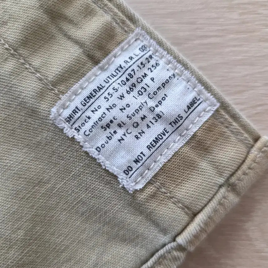 [BUNJANG] RRL Twill Work Shirt (Faded Tan) / RRL 트윌 워크셔츠(페이티드탠색상)