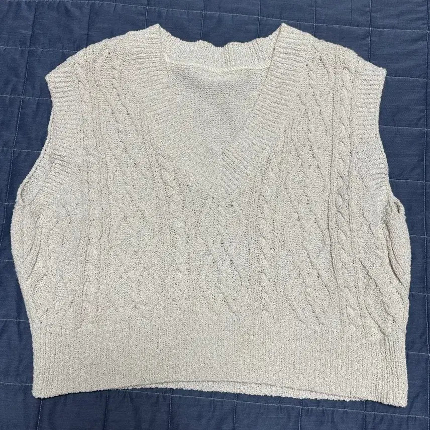 [BUNJANG] Pink Knit Vest / 연핑크 니트 조끼