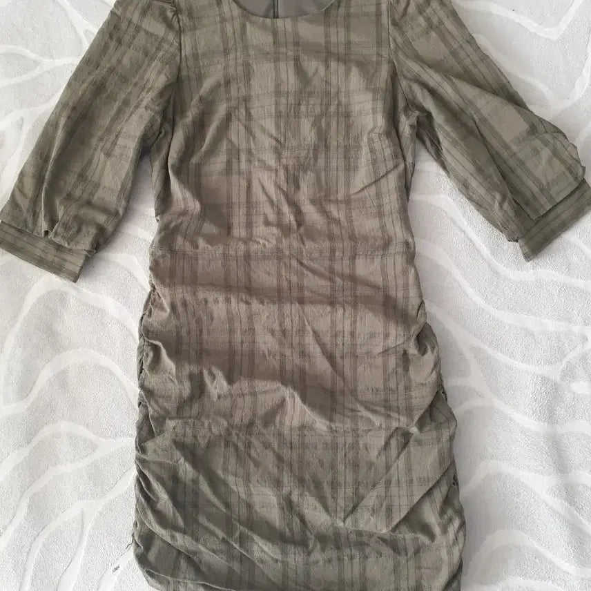 [BUNJANG] ZARA Checkered Shirred Mini Dress / (오늘특가) 자라 체크 셔링 미니원피스