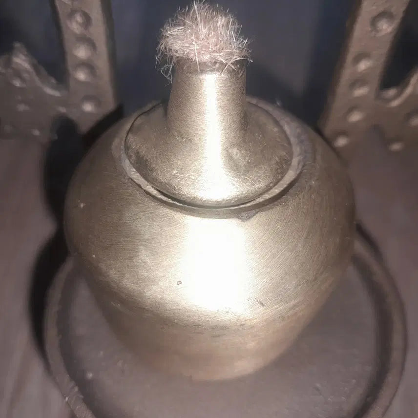 [BUNJANG] Brass Oil Lamp Set with Bronze Frog Ornaments / 황동등잔세트