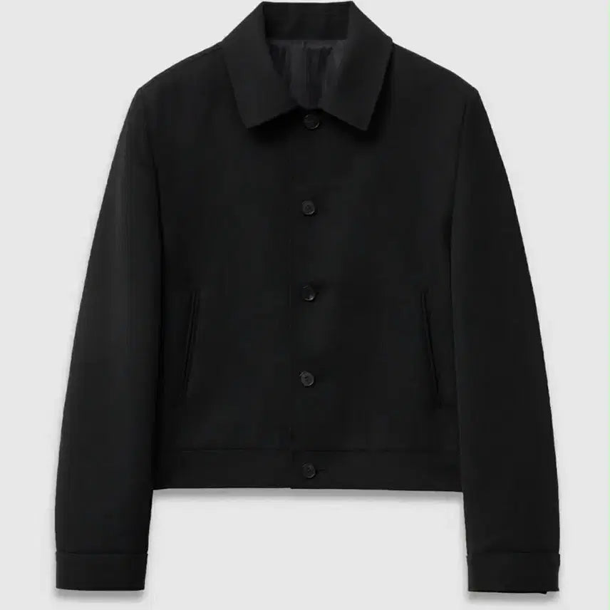 [BUNJANG] Elmood Marcos Wool Trucker Jacket - Black / 새상품 엘무드 마르코스 울 트러커 자켓 블랙