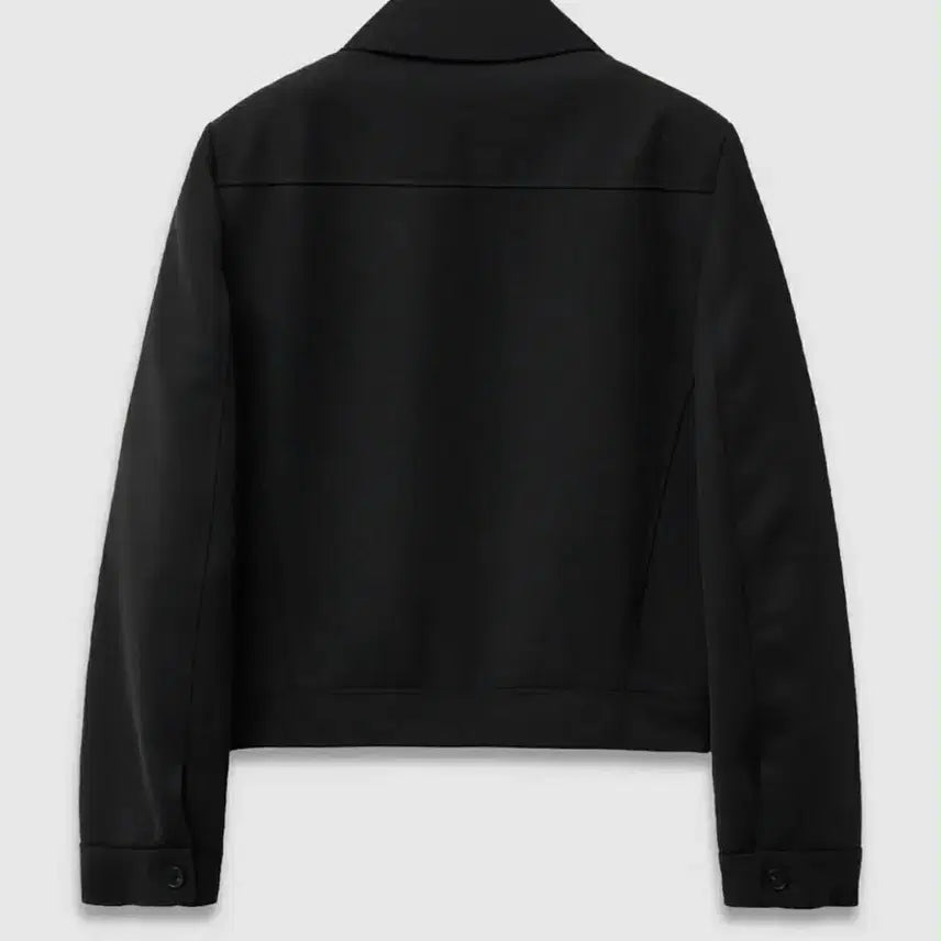 [BUNJANG] Elmood Marcos Wool Trucker Jacket - Black / 새상품 엘무드 마르코스 울 트러커 자켓 블랙