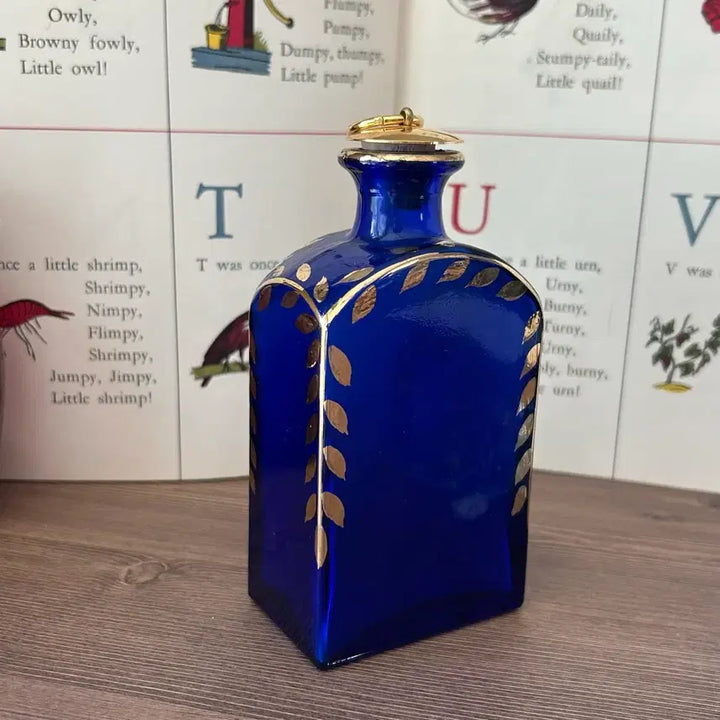 [BUNJANG] Vintage Portuguese Hand-Painted Bottle Vase / 포르투갈 빈티지 앤틱 화병 보틀 오브제
