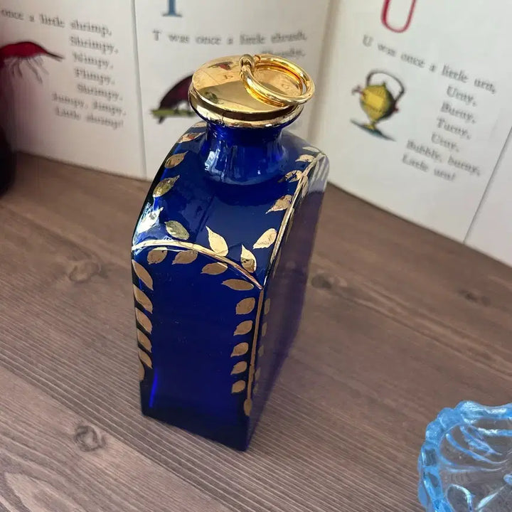 [BUNJANG] Vintage Portuguese Hand-Painted Bottle Vase / 포르투갈 빈티지 앤틱 화병 보틀 오브제