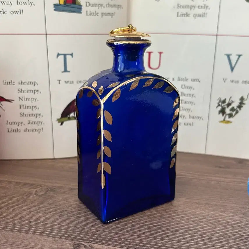 [BUNJANG] Vintage Portuguese Hand-Painted Bottle Vase / 포르투갈 빈티지 앤틱 화병 보틀 오브제