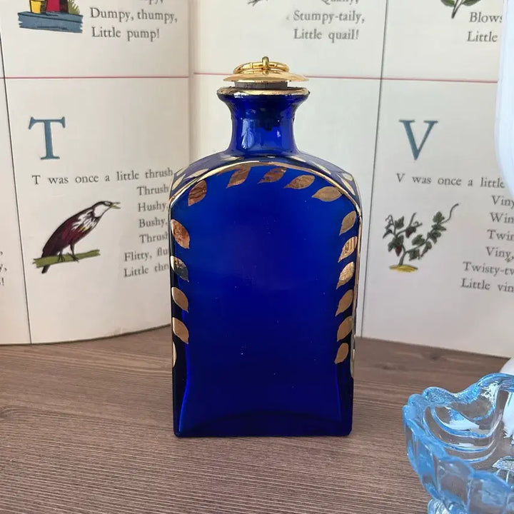 [BUNJANG] Vintage Portuguese Hand-Painted Bottle Vase / 포르투갈 빈티지 앤틱 화병 보틀 오브제