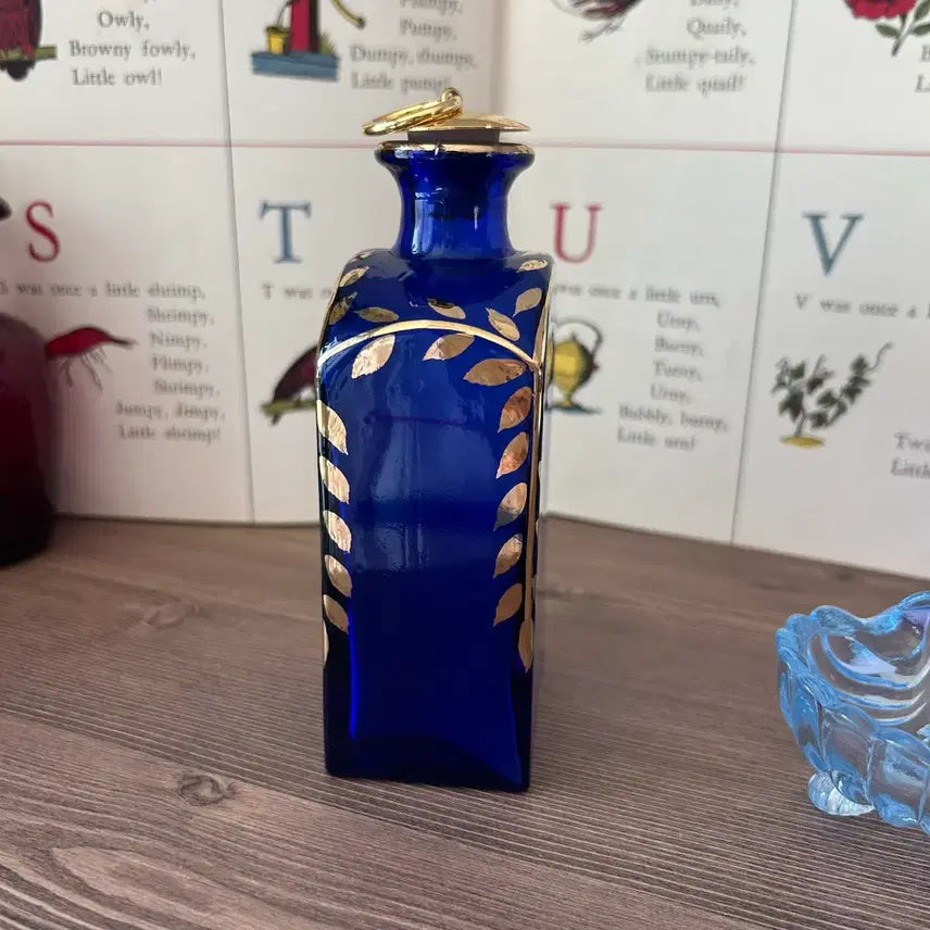 [BUNJANG] Vintage Portuguese Hand-Painted Bottle Vase / 포르투갈 빈티지 앤틱 화병 보틀 오브제
