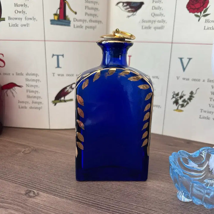 [BUNJANG] Vintage Portuguese Hand-Painted Bottle Vase / 포르투갈 빈티지 앤틱 화병 보틀 오브제