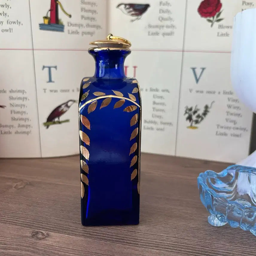 [BUNJANG] Vintage Portuguese Hand-Painted Bottle Vase / 포르투갈 빈티지 앤틱 화병 보틀 오브제