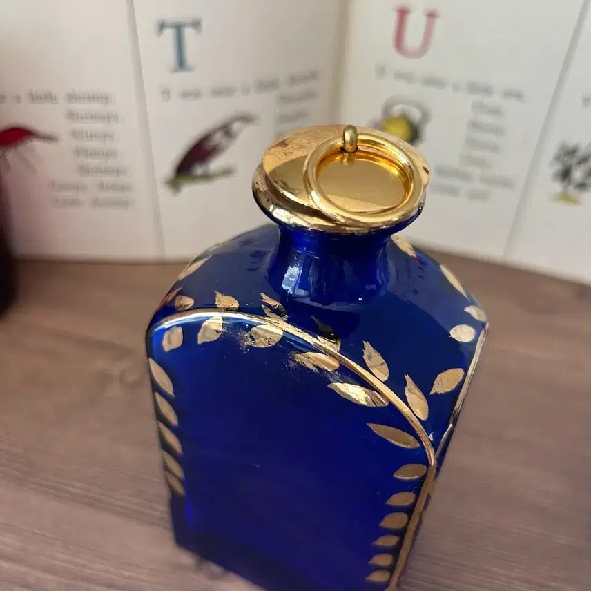 [BUNJANG] Vintage Portuguese Hand-Painted Bottle Vase / 포르투갈 빈티지 앤틱 화병 보틀 오브제