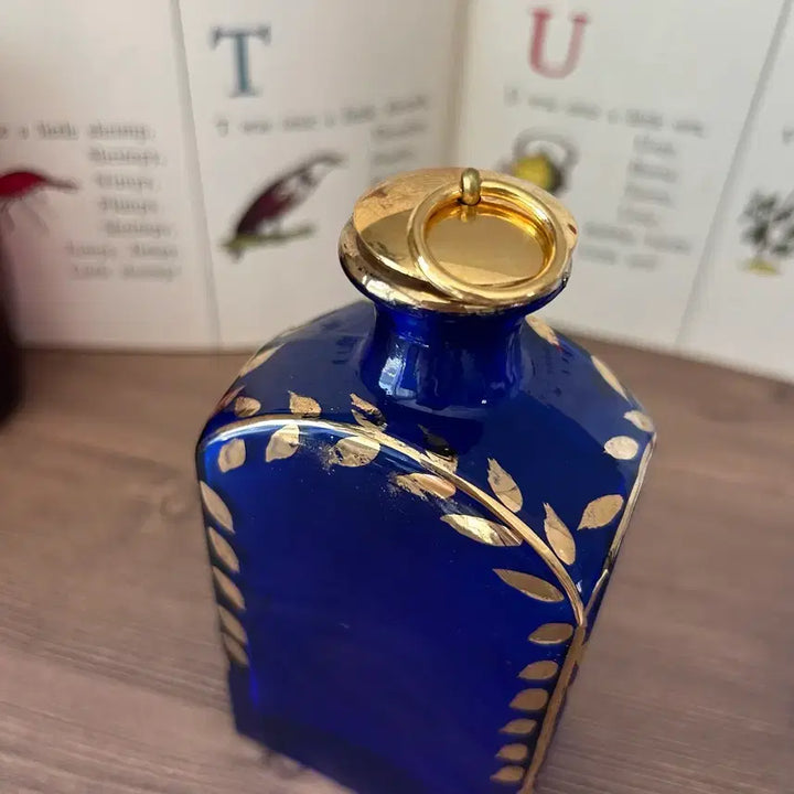 [BUNJANG] Vintage Portuguese Hand-Painted Bottle Vase / 포르투갈 빈티지 앤틱 화병 보틀 오브제