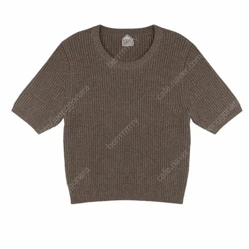 [BUNJANG] Venumant Cocoa Knit Short Sleeve / 베뉴먼트 니트반팔 코코아