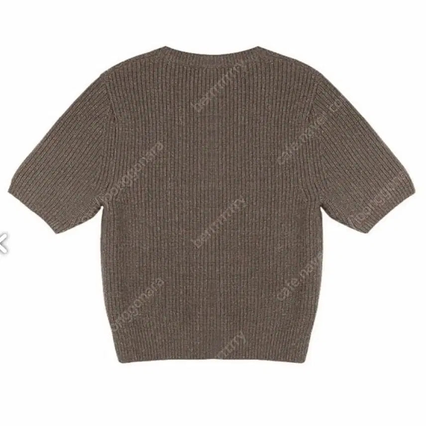 [BUNJANG] Venumant Cocoa Knit Short Sleeve / 베뉴먼트 니트반팔 코코아