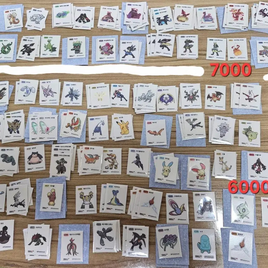 [SOLD OUT] 포켓몬 띠부씰 시즌5 30주년 나무킹 레쿠쟈 레시라무 노란루카오 판매