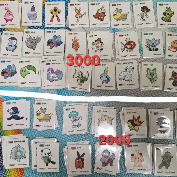 [SOLD OUT] 포켓몬 띠부씰 시즌5 30주년 나무킹 레쿠쟈 레시라무 노란루카오 판매