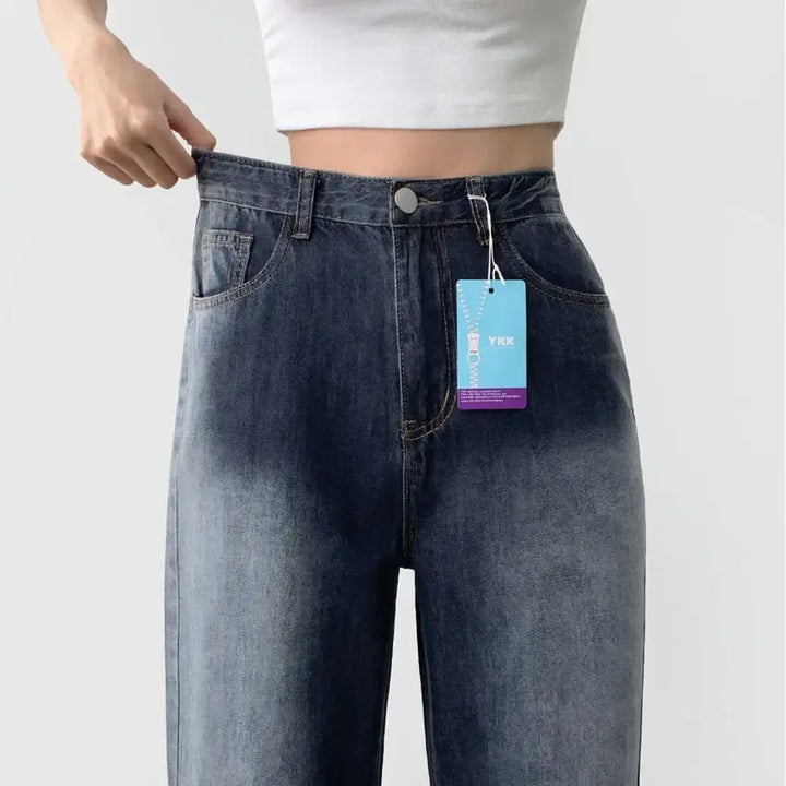 [BUNJANG] Bokplace Summer Cooling Washed Denim Pants / 복플레이스 여름 쿨링 후들 워싱 데님팬츠 ootj 바온 블랙업