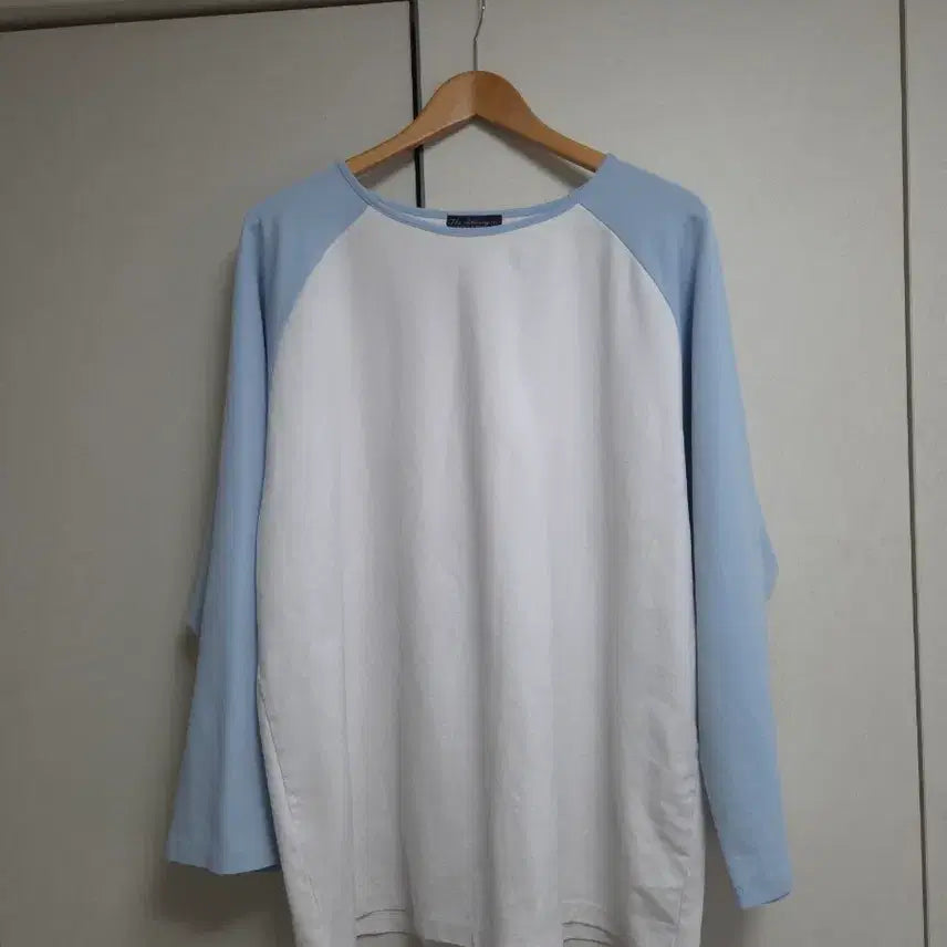 [BUNJANG] Pigment Color Block T-Shirt / 새상품) 국내생산 피그먼트 배색 티셔츠