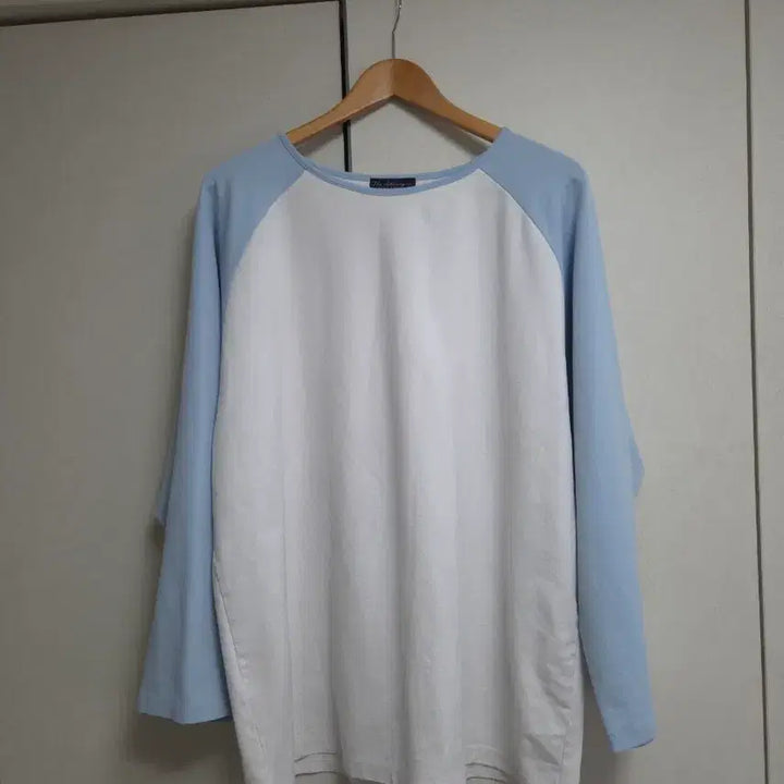 [BUNJANG] Pigment Color Block T-Shirt / 새상품) 국내생산 피그먼트 배색 티셔츠