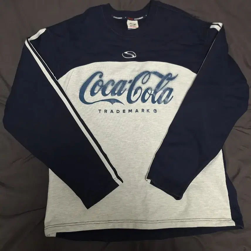 [BUNJANG] Sports Chamber Coca-Cola Crew T-shirt Navy / 스포츠챔버 코카콜라 크루 티셔츠 네이비 2사이즈