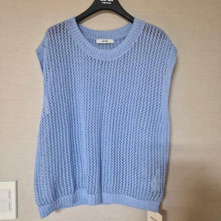 [BUNJANG] EDITED Blue Knit Vest / EDITED 에디티드 블루 니트 베스트