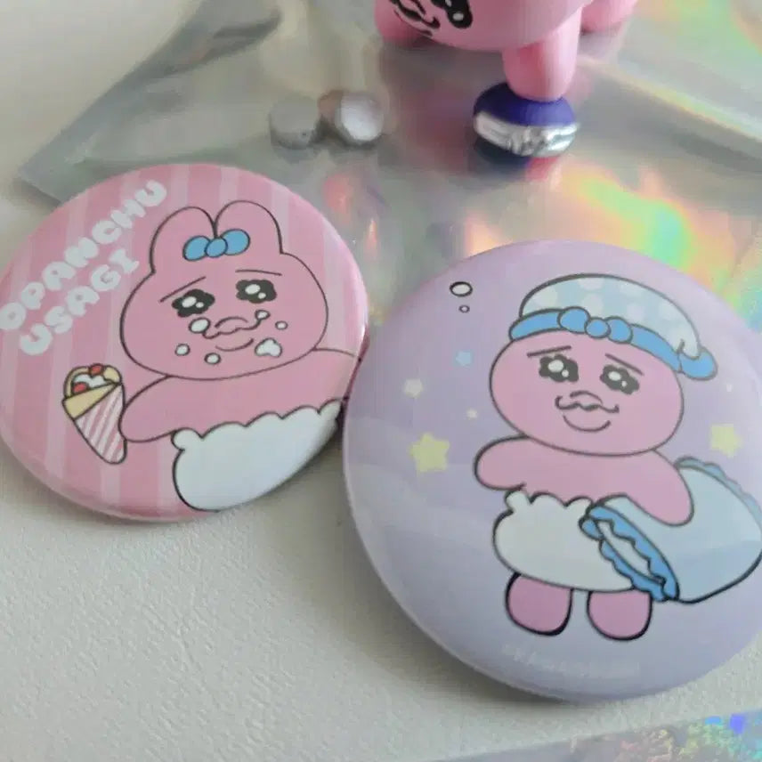 [BUNJANG] Opanchu Usagi Rabbit Badge, Figure, Pouch Set / 오늘만할인)오빤츄 토끼 뱃지,피규어,파우치세트