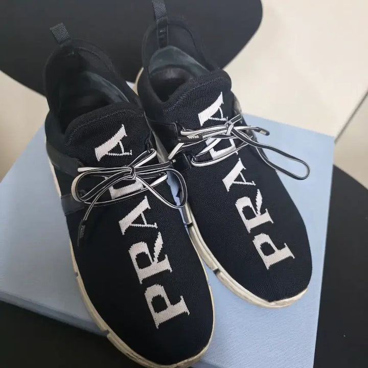 [BUNJANG] Prada Knit Sneakers 245 / 프라다 니트 스니커즈 245