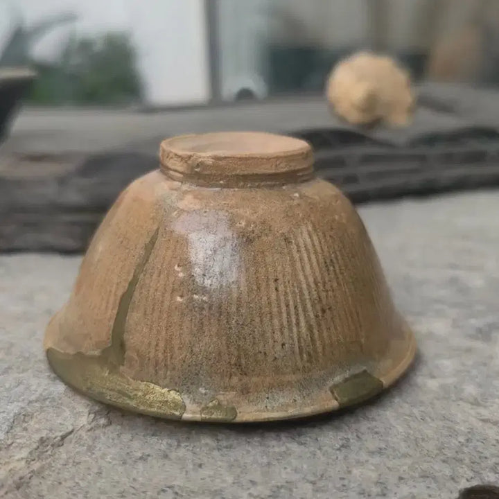 [BUNJANG] Authentic Song Dynasty Goryeo Celadon Tea Cup / 진품 송원시대 미황유 용천요 찻잔 수리품