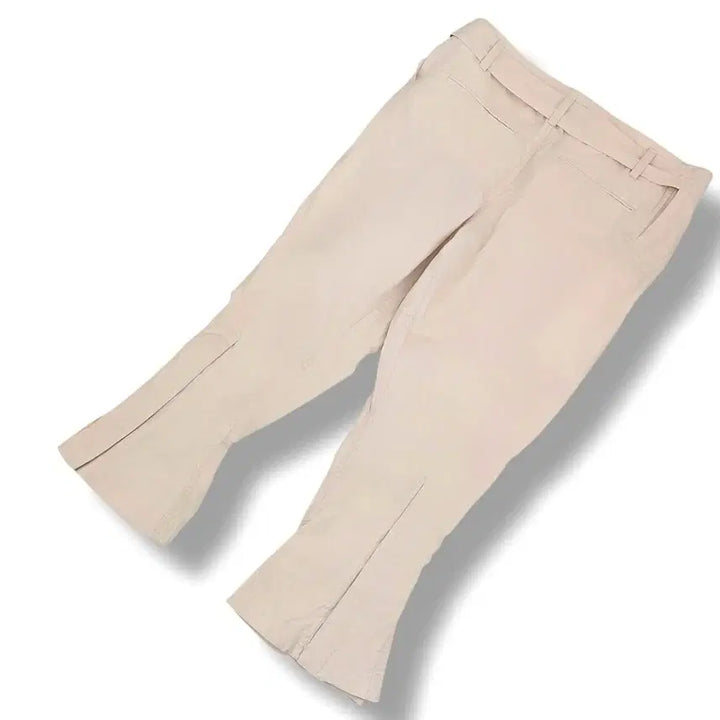 [BUNJANG] Celine Ribbon Belted Wide Pants (Ivory/Beige, Cotton, Size 36) / [새상품/정품] 셀린느(CELINE) 리본 벨티드 와이드 팬츠 36