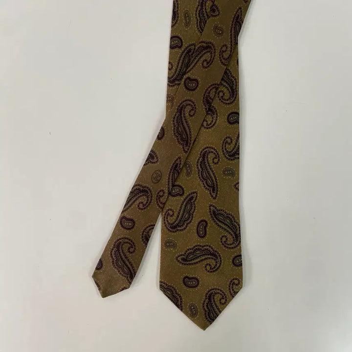 [BUNJANG] Chanel Paisley Silk Necktie 8.3cm / 샤넬(CHANEL) 페이즐리 명품 정품 넥타이 8.3cm