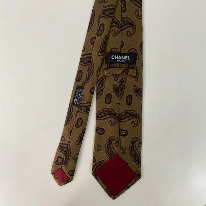 [BUNJANG] Chanel Paisley Silk Necktie 8.3cm / 샤넬(CHANEL) 페이즐리 명품 정품 넥타이 8.3cm
