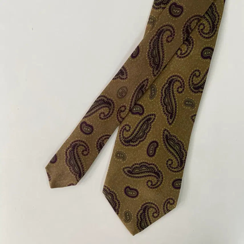[BUNJANG] Chanel Paisley Silk Necktie 8.3cm / 샤넬(CHANEL) 페이즐리 명품 정품 넥타이 8.3cm