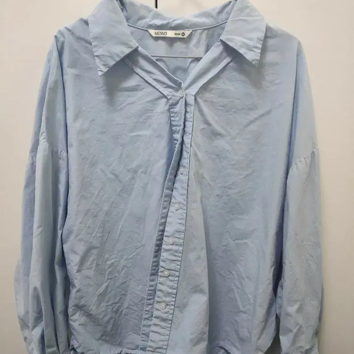 [BUNJANG] Mixxo Sky Blue Loose Fit Shirt M / 미쏘 하늘색 루즈핏 셔츠 m