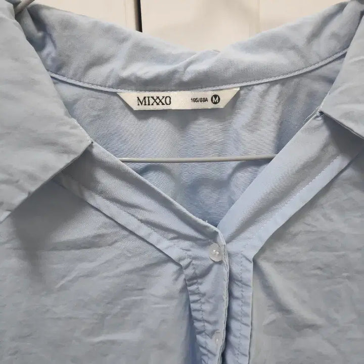 [BUNJANG] Mixxo Sky Blue Loose Fit Shirt M / 미쏘 하늘색 루즈핏 셔츠 m