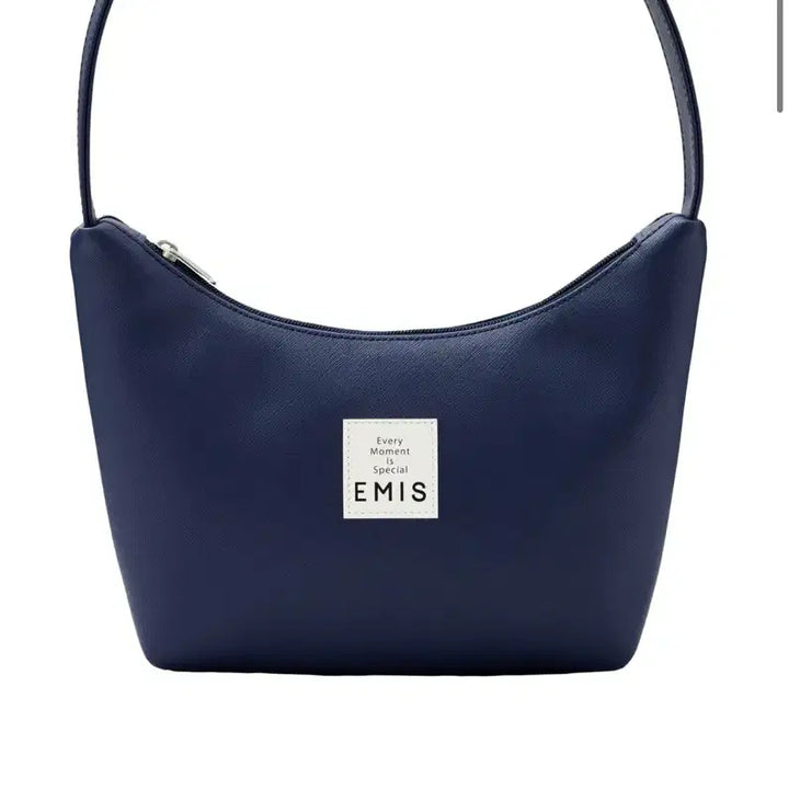[BUNJANG] EMIS New Leather Hobo Bag - Navy / 이미스 뉴 레더 호보백 네이비 가방