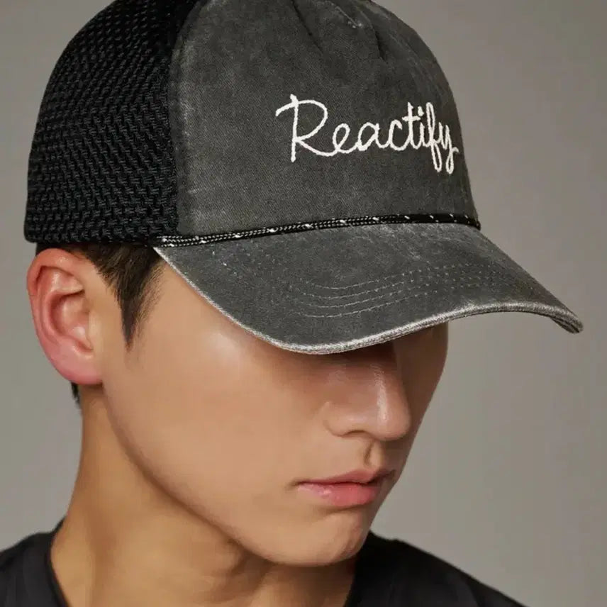 [BUNJANG] Reactify Signature Logo Mesh Ball Cap / 리액티파이 시그니처 로고 메쉬 볼캡