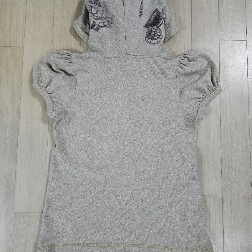 [BUNJANG] Juicy Couture Short Sleeve Hoodie Camel Gold (Size S) / 쥬시꾸뛰르 반팔 후드티 카멜골드 S