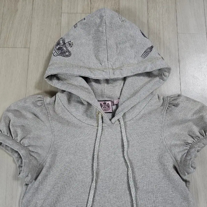 [BUNJANG] Juicy Couture Short Sleeve Hoodie Camel Gold (Size S) / 쥬시꾸뛰르 반팔 후드티 카멜골드 S