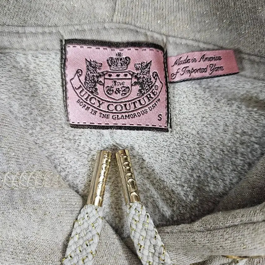 [BUNJANG] Juicy Couture Short Sleeve Hoodie Camel Gold (Size S) / 쥬시꾸뛰르 반팔 후드티 카멜골드 S