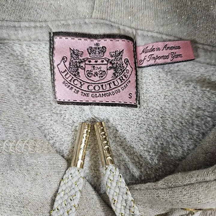 [BUNJANG] Juicy Couture Short Sleeve Hoodie Camel Gold (Size S) / 쥬시꾸뛰르 반팔 후드티 카멜골드 S