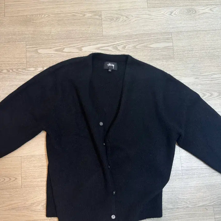 [BUNJANG] Stüssy Brushed Cardigan Black L / 스투시 브러쉬드 가디건 블랙 l사이즈