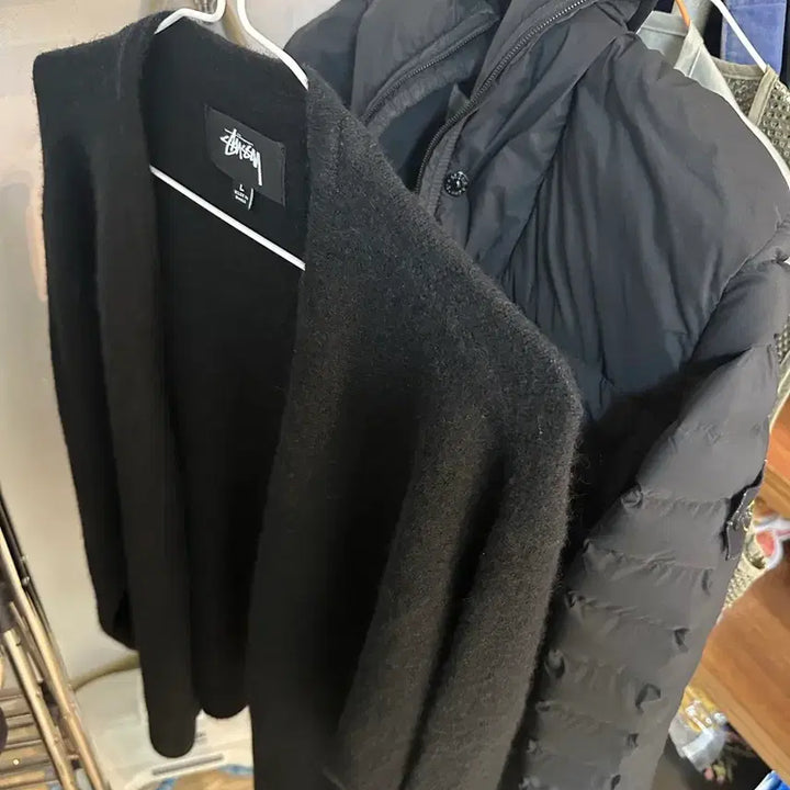 [BUNJANG] Stüssy Brushed Cardigan Black L / 스투시 브러쉬드 가디건 블랙 l사이즈
