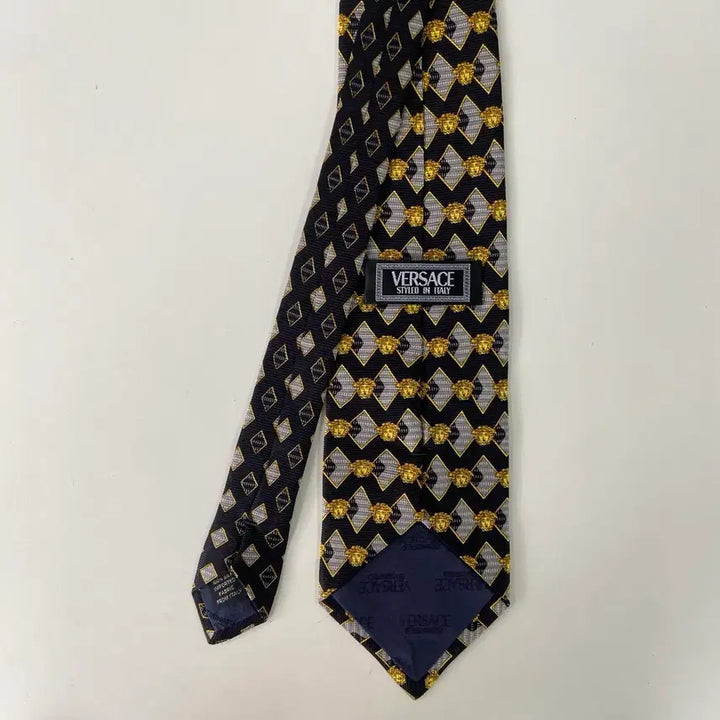[BUNJANG] Versace Monogram Silk Necktie / Versace 베르사체 모노그램 정품 명품 넥타이