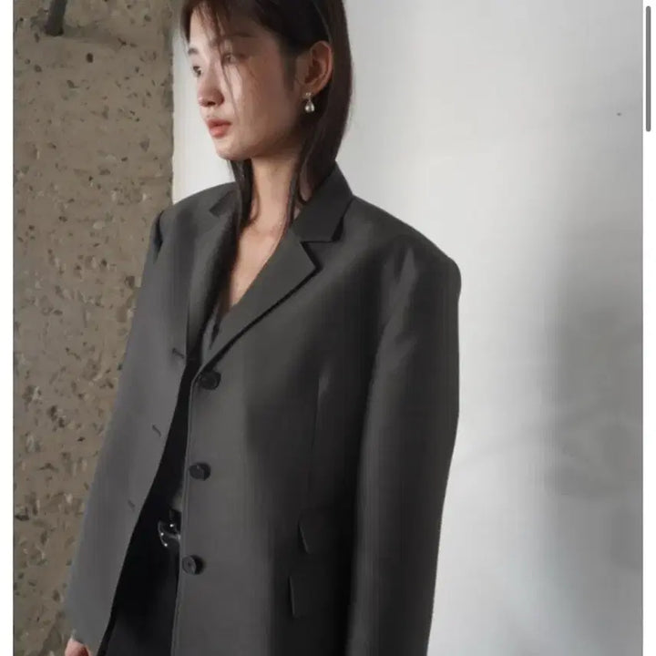 [BUNJANG] NYN Bless Jacket Charcoal / 뉴욕나인 블레스자켓 차콜