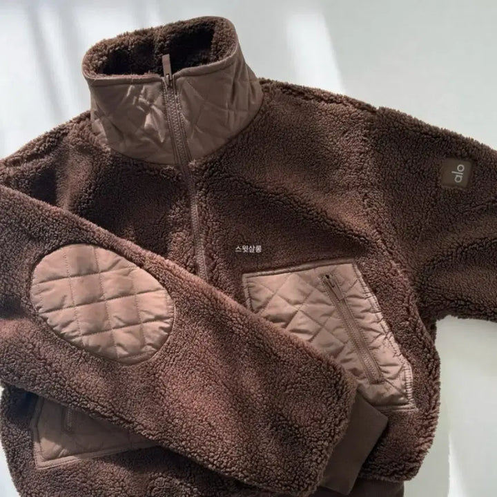 [BUNJANG] Alo Yoga Sherpa Edge Bomber Fleece Jacket / 알로요가 alo yoga 셰르파 엣지 봄버 자켓 뽀글이 후리스
