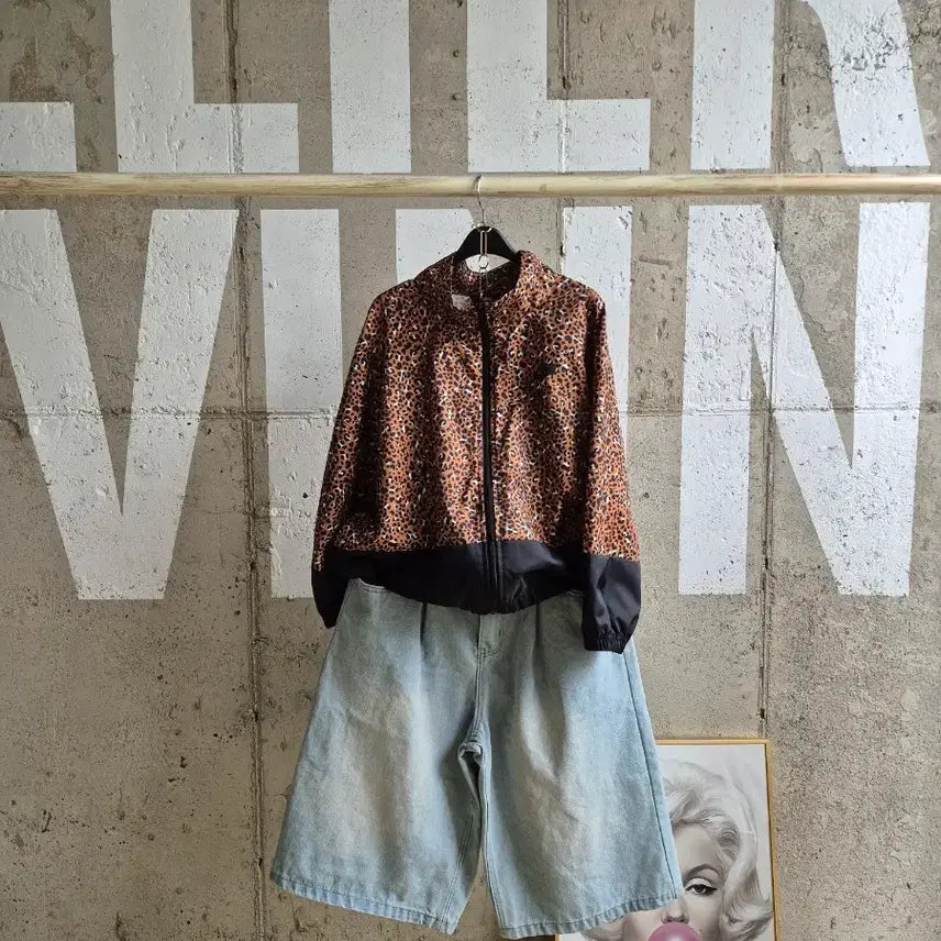 [BUNJANG] Nike Leopard Print Zip-Up Jacket / 나이키 레오파드 패턴집업 자켓