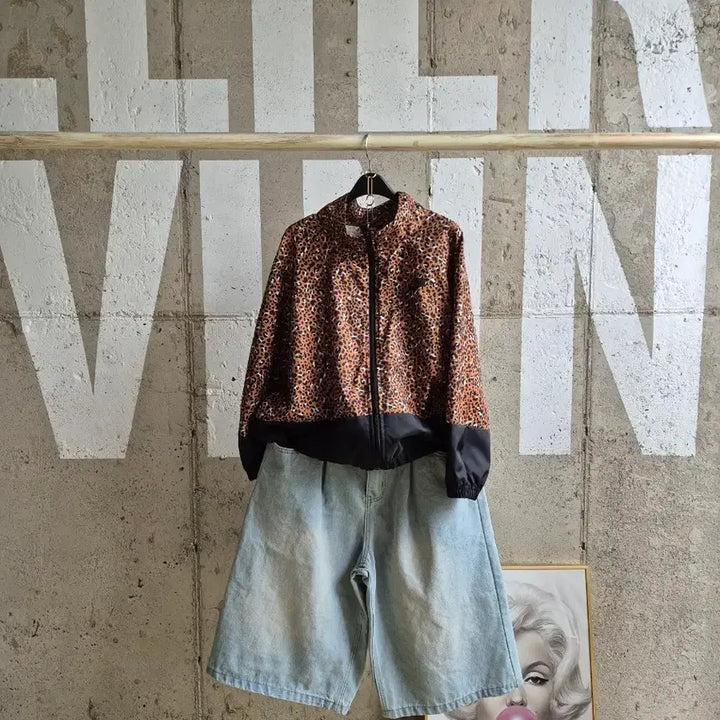 [BUNJANG] Nike Leopard Print Zip-Up Jacket / 나이키 레오파드 패턴집업 자켓